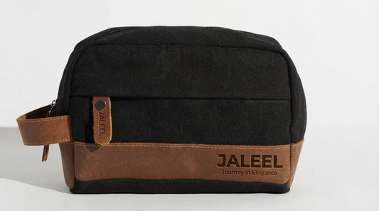 Harrington Bag – 100% Cotton Canvas & Cow Leather – Black